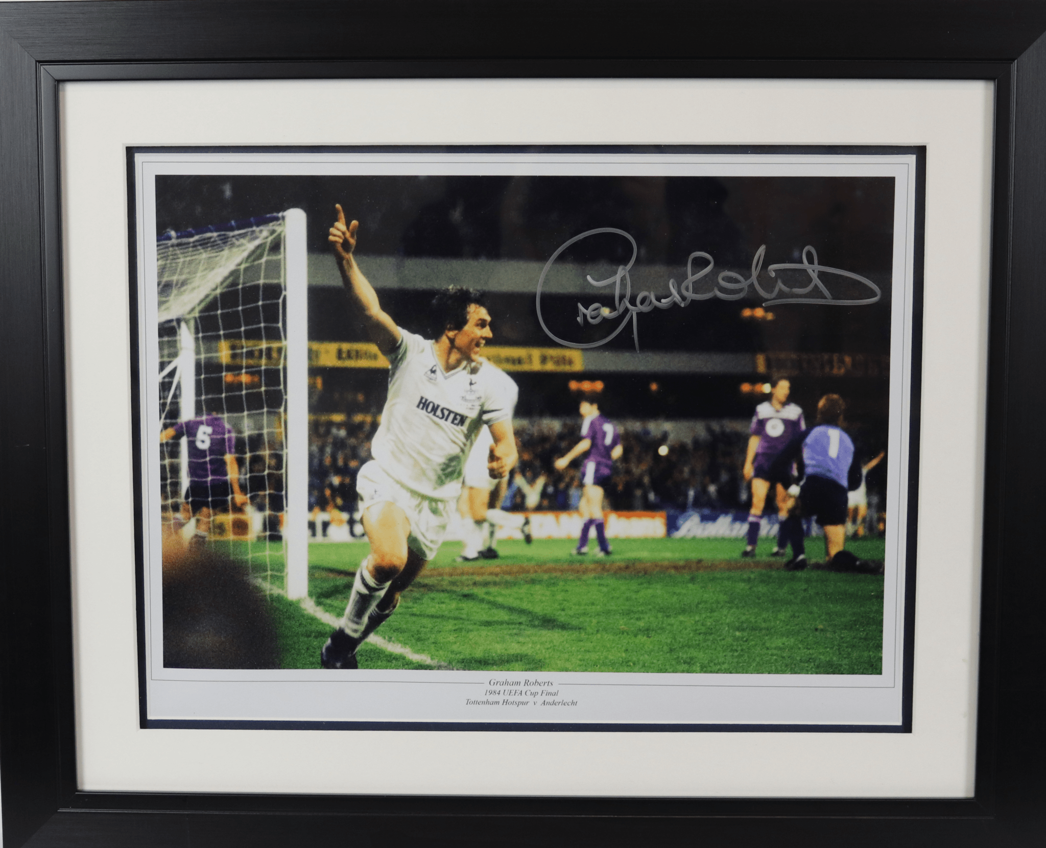 Graham Roberts tottenham hotspurs signed photograph - Memorabilia Framers Shop